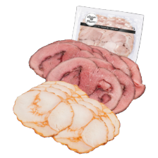 Gebraden kip-, runder- of varkensrollade